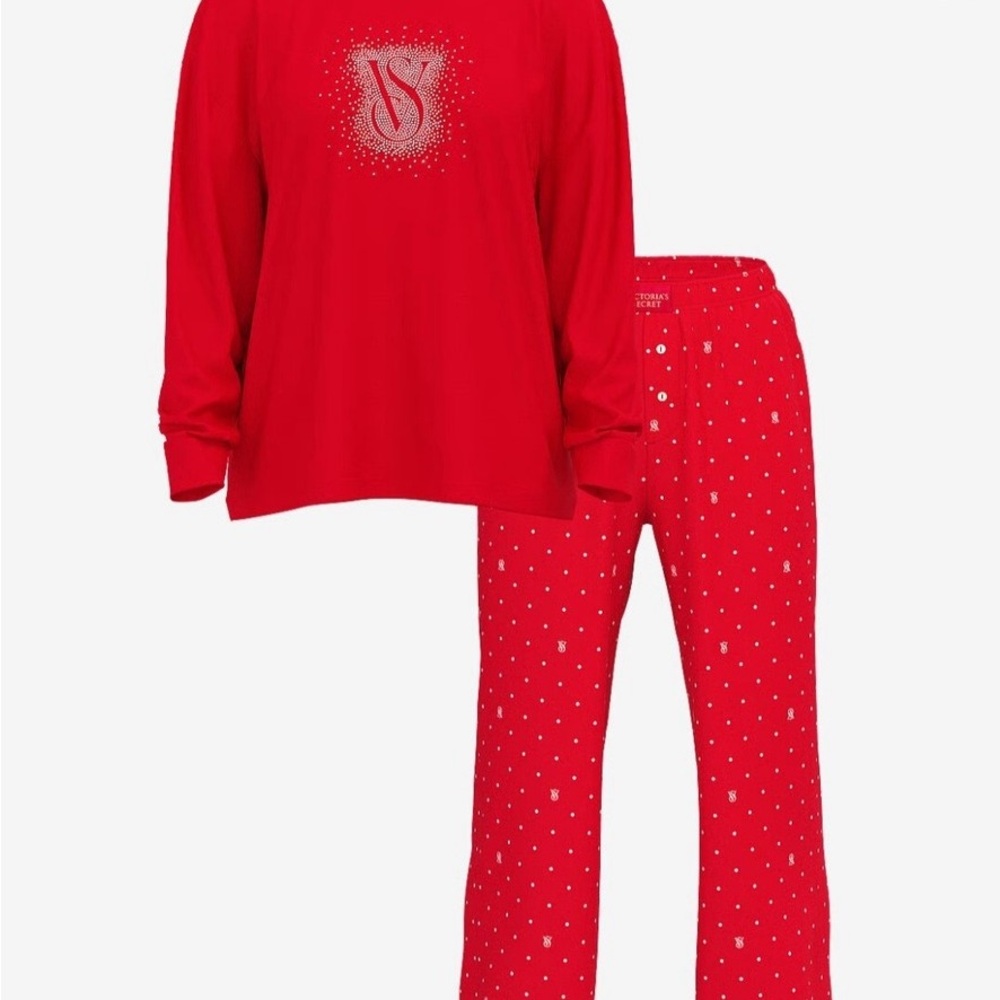 Victoria's Secret Red Pajama Set - Picture 3 of 4